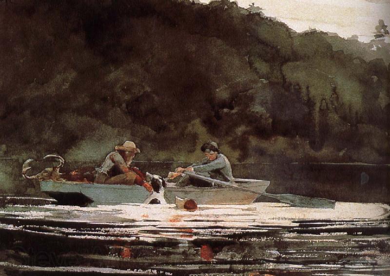 Winslow Homer The final hunting trip France oil painting art